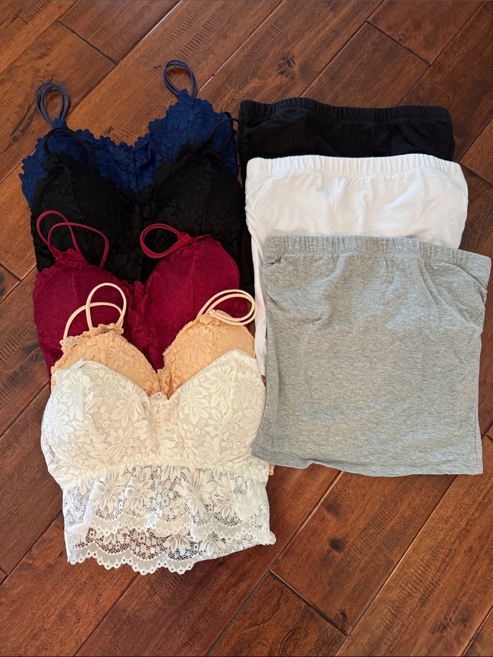 8 pc Lace Bralette/Strapless Top Collection